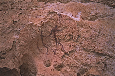 Felszeichnungen aus der Höhle der Schwimmer im Wadi Sura
