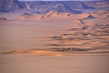 Dünenzüge auf dem Plateau des Gilf Kebir - Gap Dunes