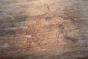 Tissebouk - Felszeichnung von kämpfenden Männern