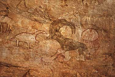 Felszeichnungen von Tan Zumaïtak